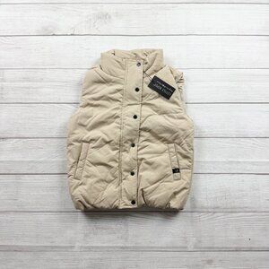 NWT Little Bipsy Beige Puffer Vest Size 4-5T Outerwear Kids